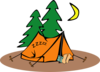 Sleeping In A Tent Clip Art